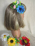 Шпилька на голову, шпилька з квітами, шпилька з маком (45/55) (ціна за 1шт. +10 грн), фото 2