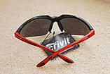 Спортивні сонцезахисні окуляри CRIVIT чорно-червоні, фото 3