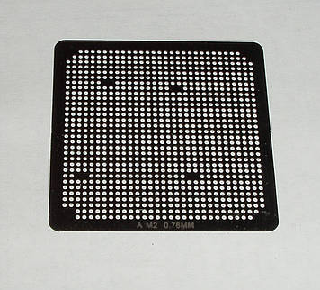 BGA шаблони AMD 0.76 mm A M2 трафарети для реболлу реболінг-набір відновлення паяння ремонт прямого нагрівання