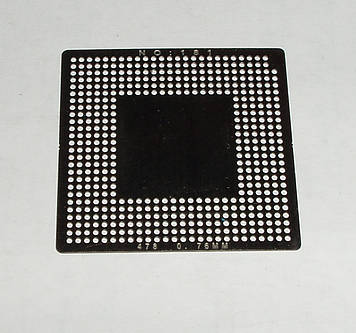 BGA шаблони INTEL No181 0.76 mm S 478 трафарети для реболлу реболінг-набір відновлення паяння ремонт прямого