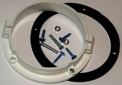 Адаптер (перехідник) на "фланець" для димоходу коаксіального (діаметр 100 мм), код сайту 0636