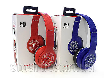 Блютус навушники BT-P45 MP3+FM, фото 1