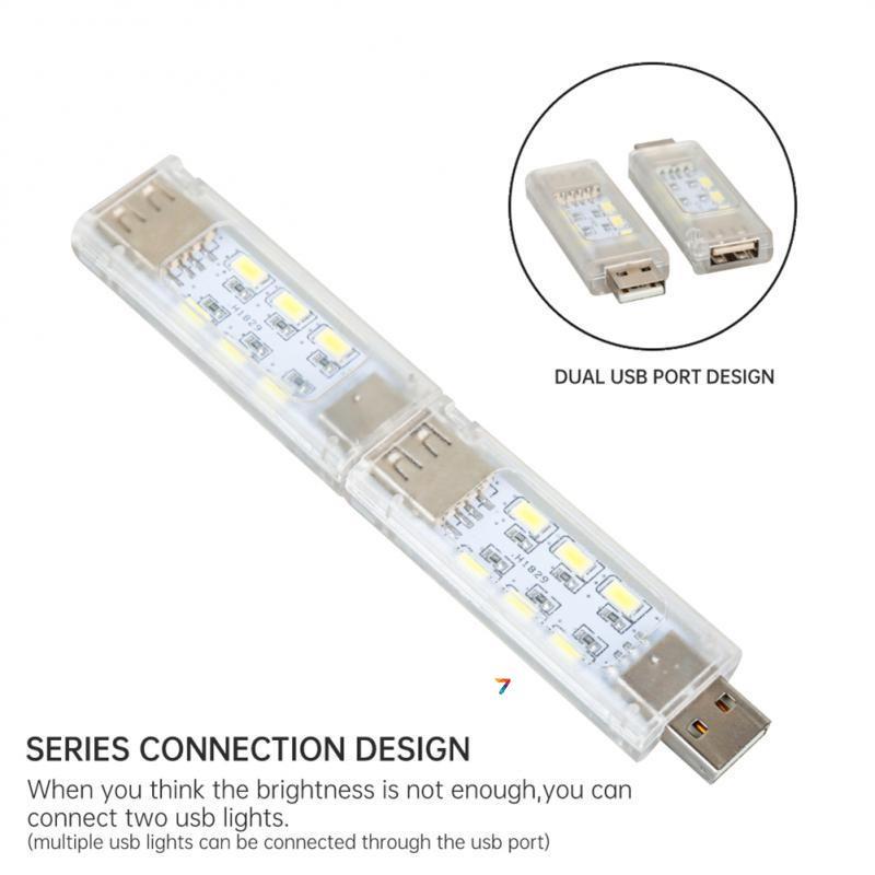 USB Stackable 12-Led COLD Светодиодный модуль, маштабируемый (наборной), USB. 12 светодиодов. 5В, холодный Size: 58*21*10MM Gross, фото 1