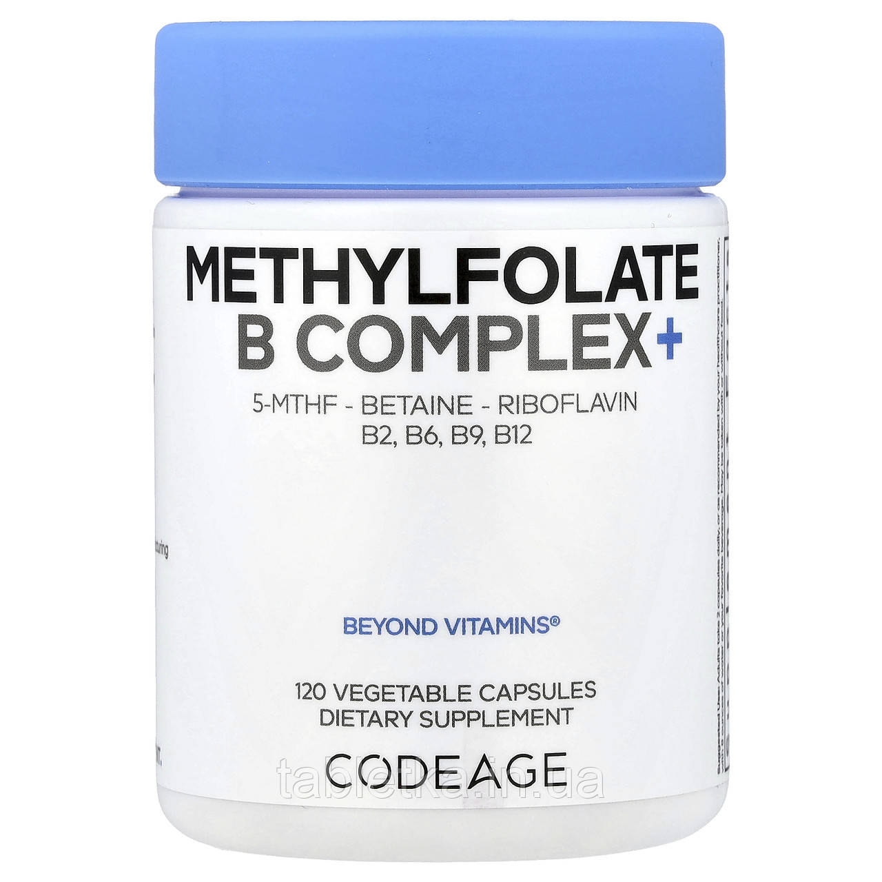 Codeage, Methylfolate B Complex+, комплекс витаминов группы B с метилфолатом, 120 растительных капсул