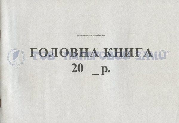 Головна бюджетна книга А4, 48 аркушів