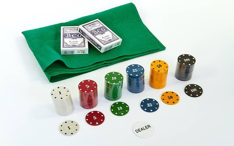 Набор для покера Professional Poker Chips 6617: 120 фишек с номиналом - фото 2 - id-p526694396