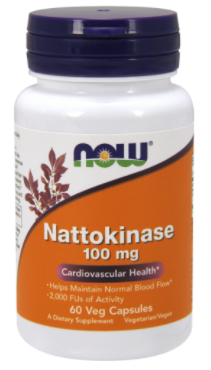 Наттокиназа Now Foods Nattokinase 100mg 60 vcaps, фото 1