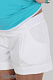 Вільні шорти для вагітних Simple SH-27.012 білі, розмір 48, фото 3