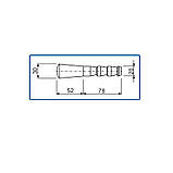 Репер стінний 5B-VA 130 x 30 мм нержавіюча сталь, фото 2
