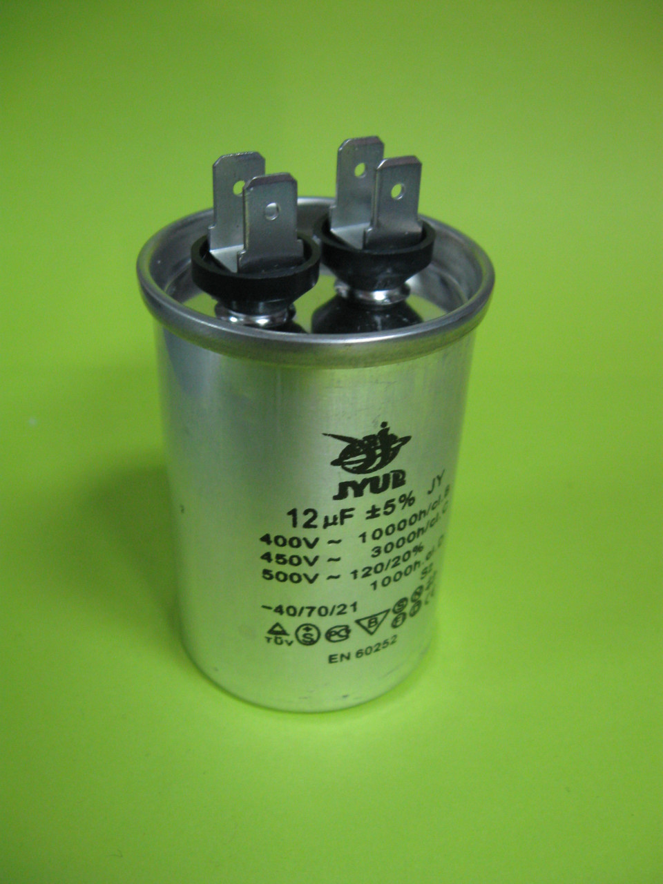 Пусковий Конденсатор CBB-65 12uF 450VAC алюмін. профілю. корпус JYUL