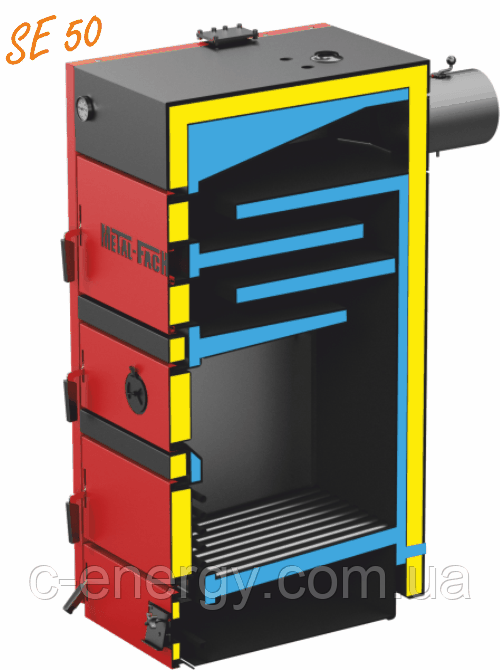Котел твердотопливный METAL-FACH SOKOL SE- 50кВт (до 500 м2)