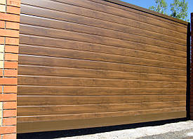 Відкатні ворота з сендвіч-панелей 2 800 мм * 2 200 мм