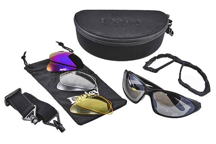 

Спортивные / тактические очки всесезонные со сменными линзами / защитой глаз от холода / пыли DAISY C4