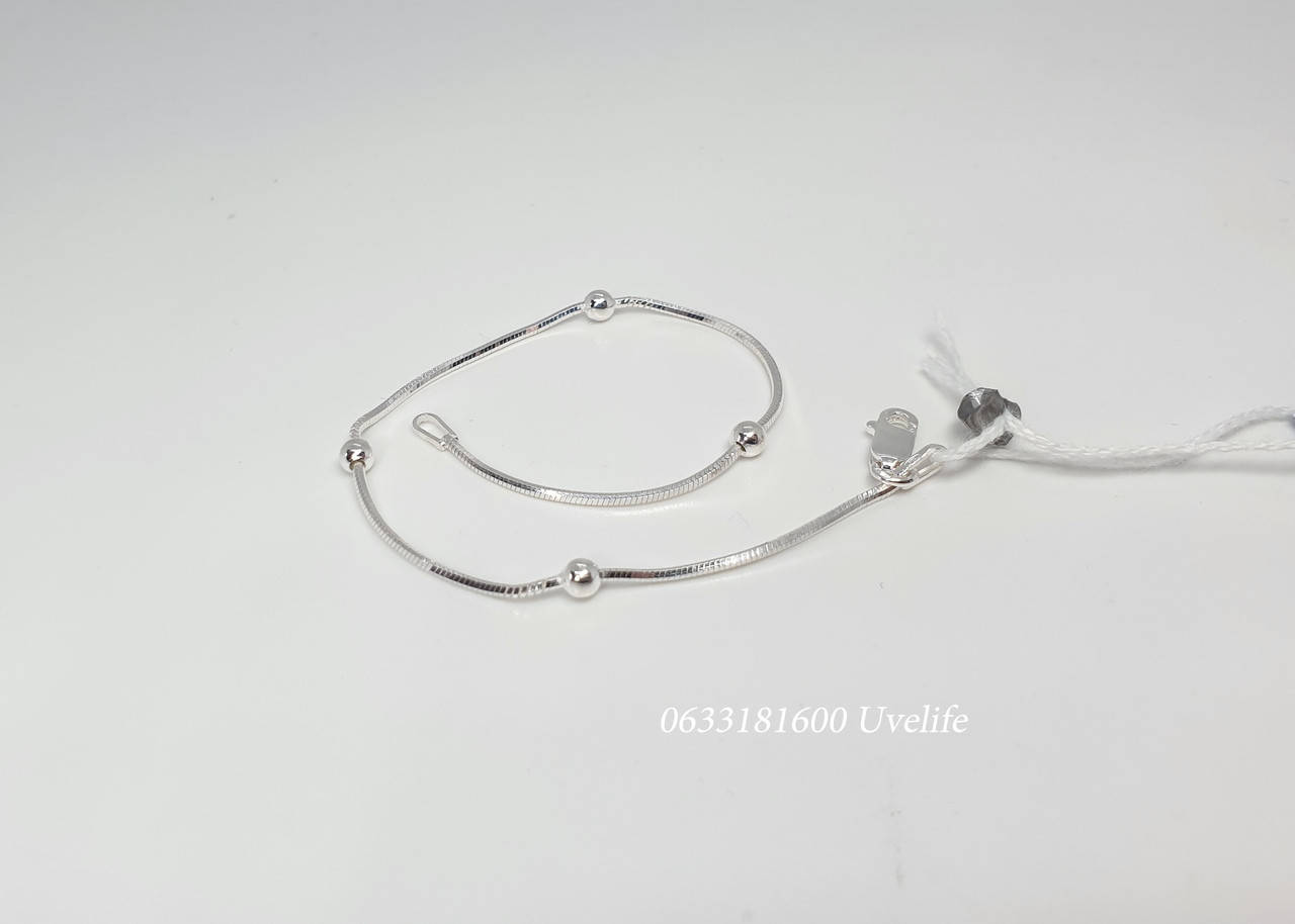 

Серебряный браслет снейк с шариками, арт. Б-1123