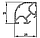 Алюмінієвий профіль — вертикальний алюмінієвий профіль для торгового 2578 (T1449) 25 x 23, фото 2