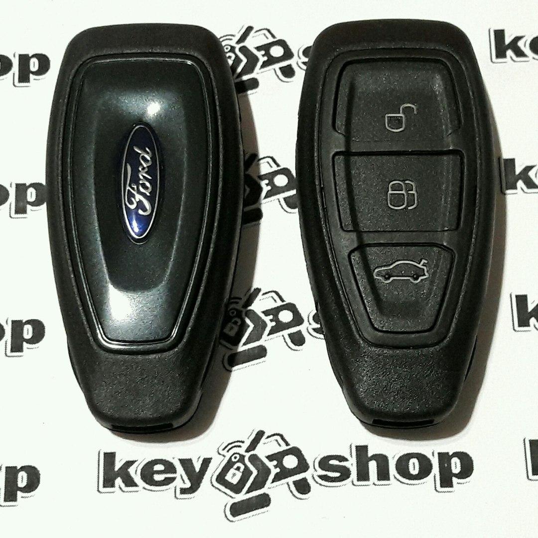 Корпус смарт ключа для FORD Fiesta, Focus, Kuga, Mondeo, C-Max (Форд), 3 кнопки, тип 1 - фото 1 - id-p40001372