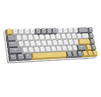 Механическая клавиатура MAGEGEE MK-BOX White Gray, 60%, 68 клавиш, Blue Switch, RGB, USB Type-C