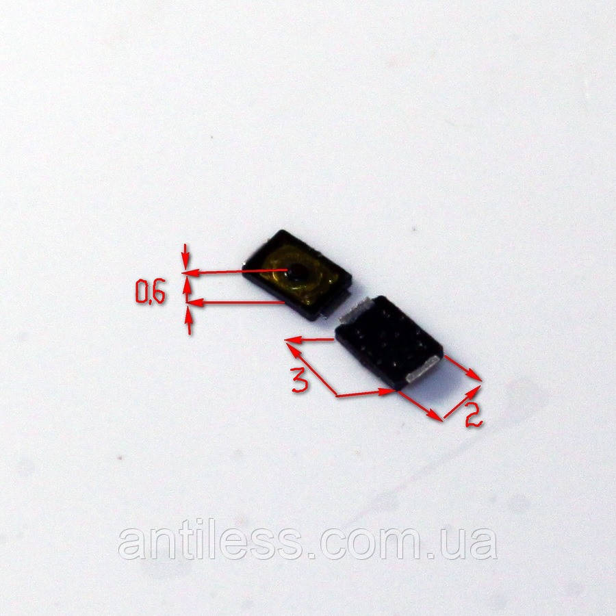 Кнопка МЕМБРАНА 2*3*0.6 2x3x0.6 мм