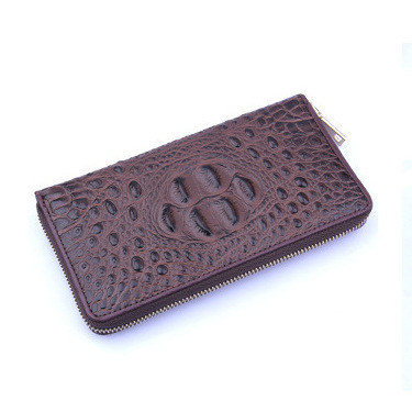 Гаманець клатч під шкіру крокодила Baellerry Коричневий (код: IBP004K), фото 1