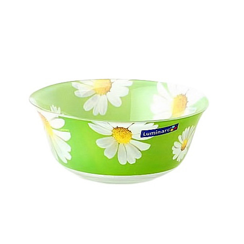 Салатник Luminarc Paquerette Green круглий d10 см ударостійке скло (5923G)
