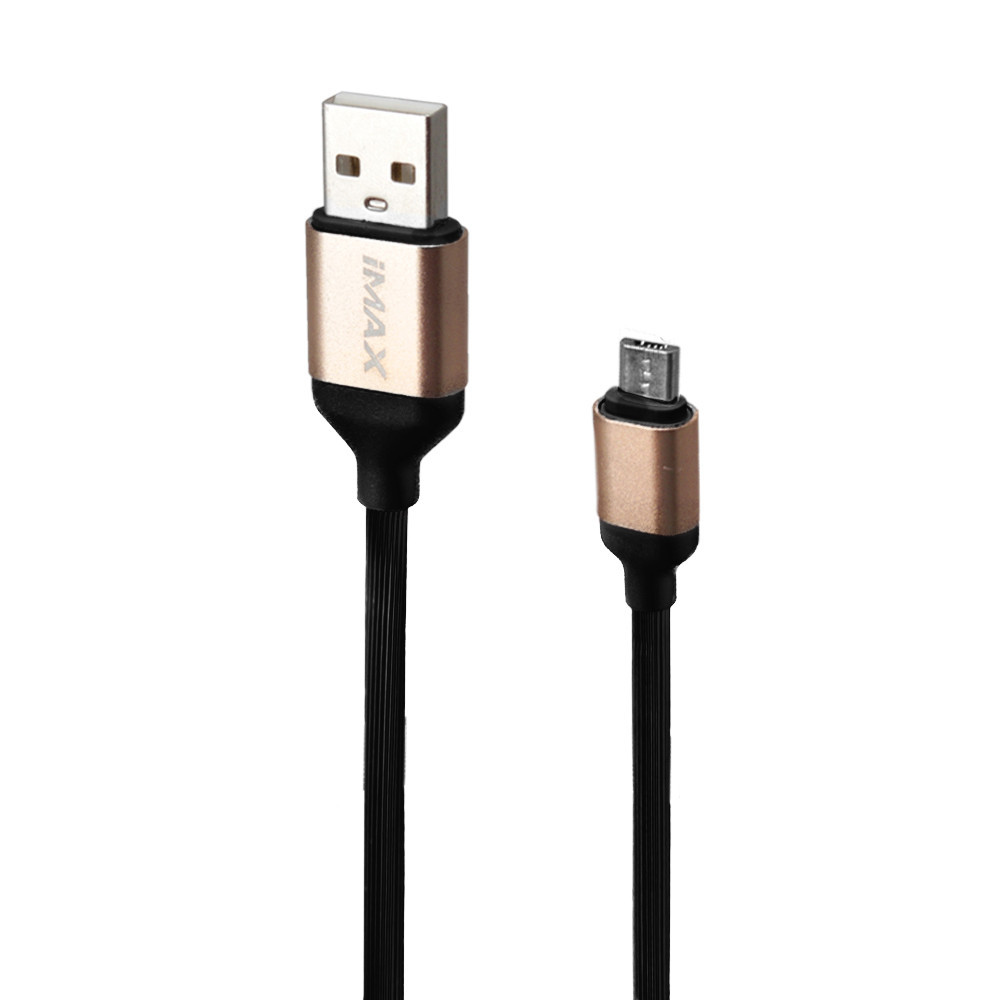 Кабель Micro USB 2.4A 0.18m | iMax Black, фото 1