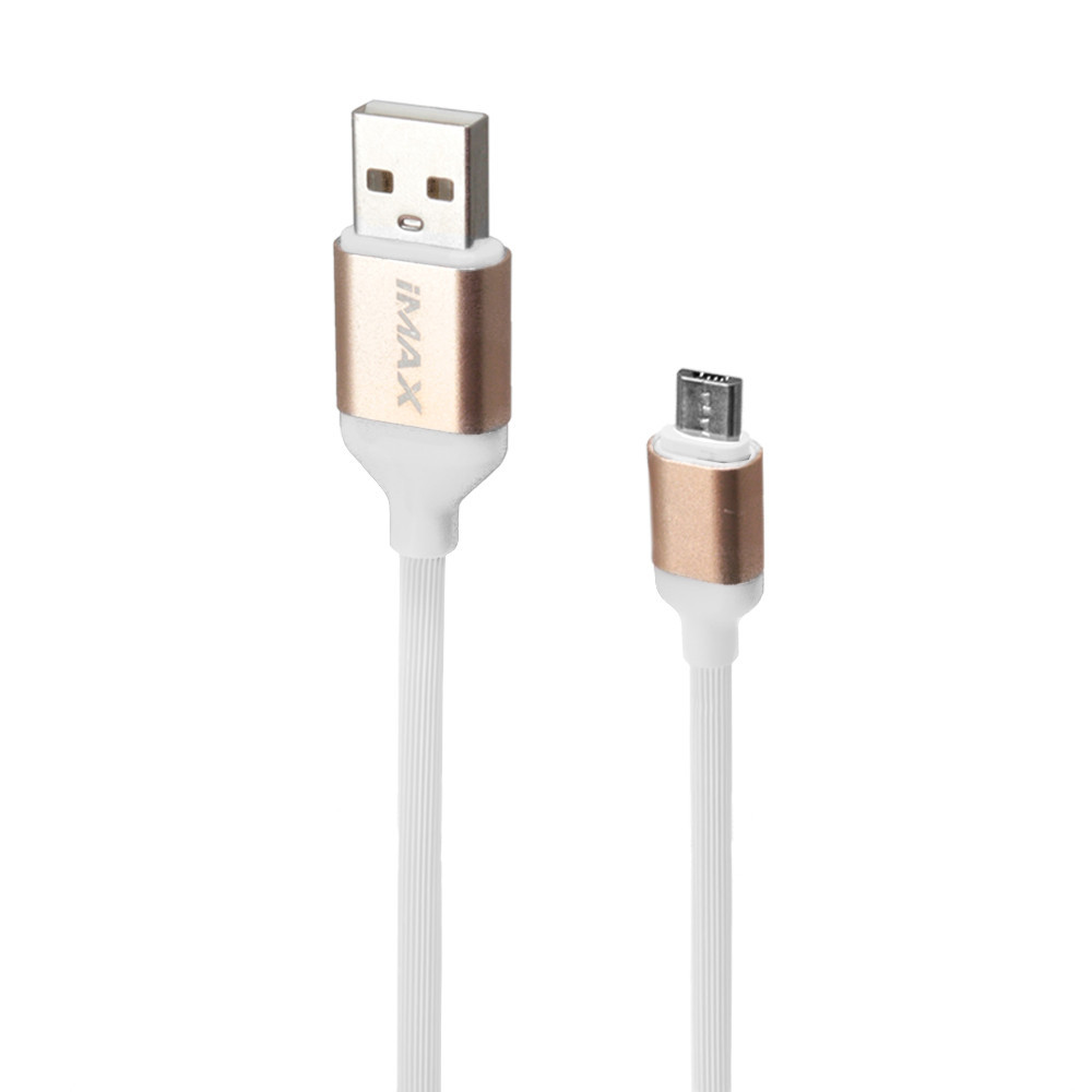 Кабель Micro USB 2.4A 0.18m | iMax | Білий, фото 1