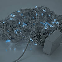 Гирлянда 480 LED (Водопад) Blue, 8 режимов, 3x2 м, белая изоляция