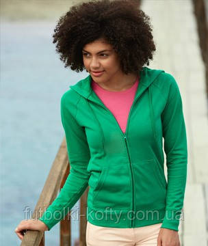 Толстовка жіноча на блискавці Lightweight hooded sweat jacket, бавовна, фото 1