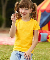 Дитяча футболка для дівчинки базова Valueweight, 100% бавовна