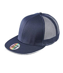 Кепка з прямим козирком і сіткою Myrtle Beach MNVW Темно-Синій / Білий