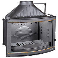 КАМІННА ТОПКА LAUDEL 700 PANORAMA З ШИБЕРОМ І ПОДАЧІВ ПОВІТРЯХУ