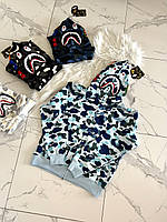 Bape Shark Fullzip Camo Light Blue WTK9