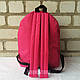 Жіночий спортивний рюкзак Nike рожевий, фото 3