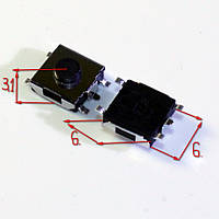 Кнопка SMD 5 PIN 6*6*3.1 6x6x3.1 6x6x3.1 мм