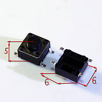 КНОПКА SMD 4 PIN 6*6*5 6x6x5 мм