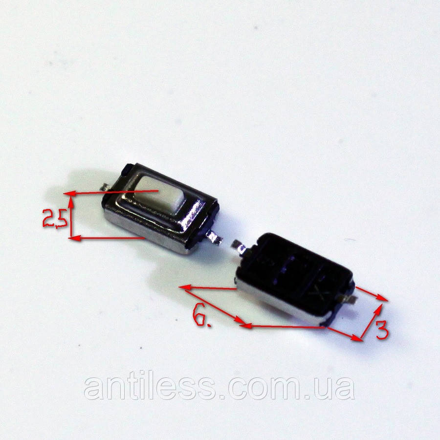 Кнопка 2 PIN SMD 4*6*2.5 4x6x2.5 мм