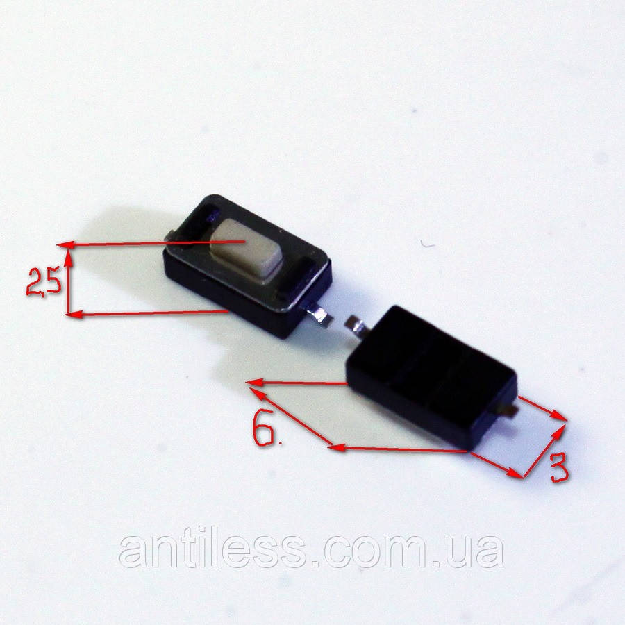 Кнопка SMD 4 PIN 3*6*2.5 3x6x2.5 мм