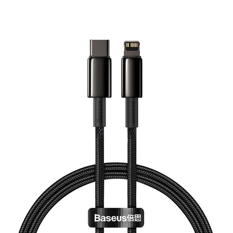 Дата кабель Baseus Tungsten Gold Type-C to Lightning PD 20W (2m) (CATLWJ), фото 1