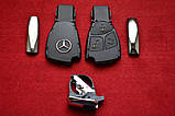 Ключ Mercedes Vito, Sprinter W210, W210, корпус для переділки в ХРОМ, фото 4