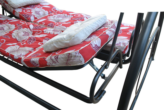 Диван-качели Montreal (белый с красным, фото 4)