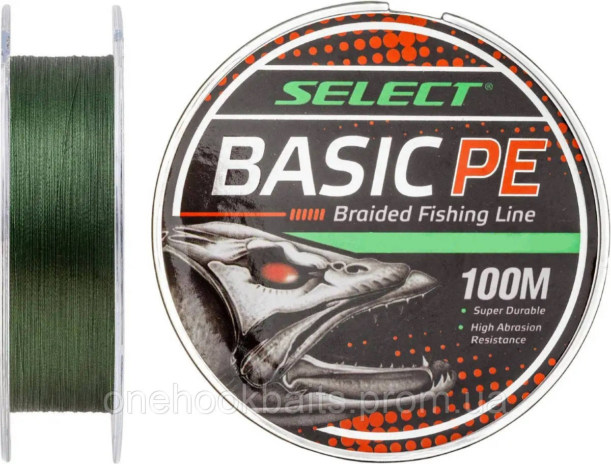 Шнур Select Basic PE 150m (темн-зел.) 0.18mm 22LB/9.9kg