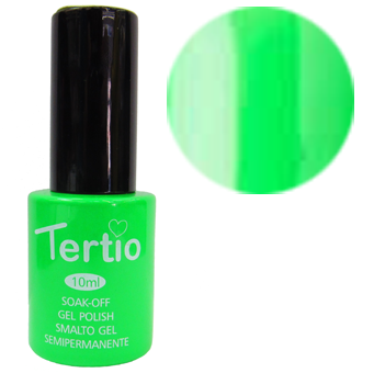 TERTIO гель - лак № 022 (неоновий зелений) 10 мл, фото 1
