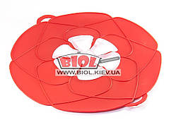 Кришка "невикипайка" силіконова 30 см червоного кольору