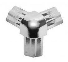 З'єднувач потрійний металевий 90 градусів гальваніка для торгово-виставкового профілю