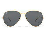 Чоловічі сонцезахисні окуляри Ray ban aviator 3025 (001/62) Lux, фото 2
