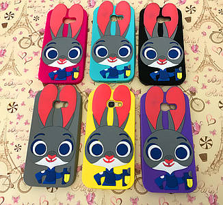 Гумовий 3D чохол для Samsung Galaxy A3 2017 Duos SM-A320 Джуді (6 кольорів)