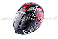 Шлем трансформер LS2 FF370 красно-черный + солнцезащитные очки