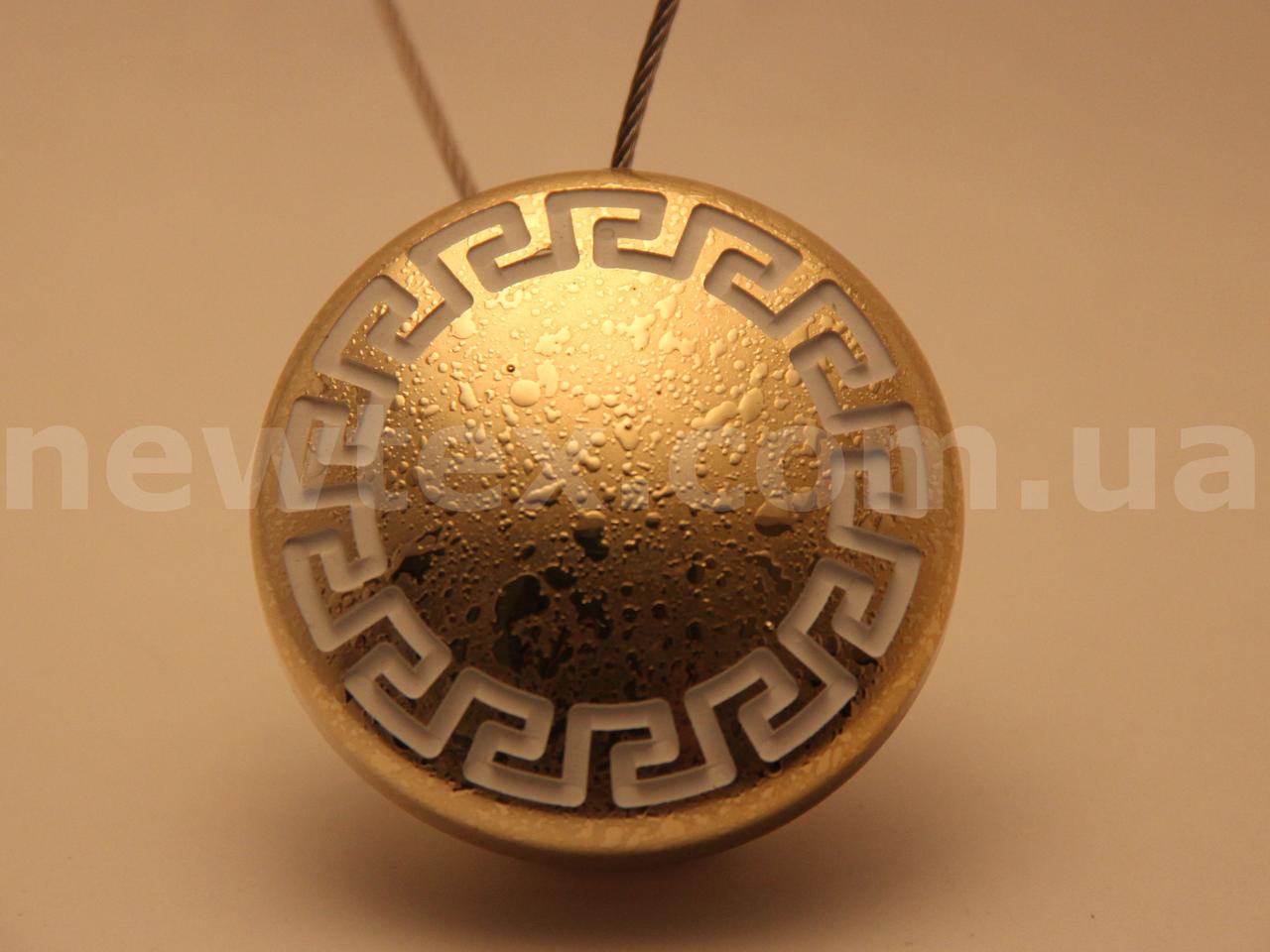 Магніт для штори Кругійський малюнок мокре золото