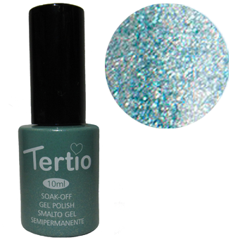 TERTIO гель - лак № 074(светло-зеленый с голубым микроблеском) 10 мл - фото 1 - id-p527162214