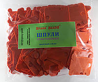 Шпули пластиковые (140 шт). Цвет - оранжевый